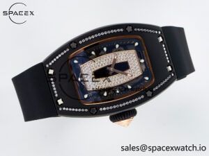 RM 007 Automatic Ladies Ceramique Noire Serti - Image 8