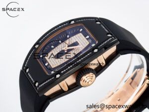 RM 007 Automatic Ladies Ceramique Noire Serti - Image 5