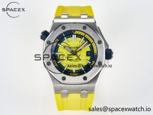 Royal Oak Offshore Diver Forged Carbon IPF Best Edition on Rubber Strap MIYOTA 9019