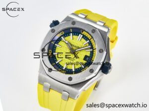 Royal Oak Offshore Diver Forged Carbon IPF Best Edition on Rubber Strap MIYOTA 9019 - Image 4
