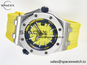 Royal Oak Offshore Diver Forged Carbon IPF Best Edition on Rubber Strap MIYOTA 9019 - Image 7