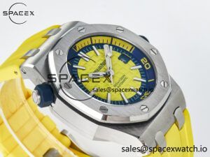 Royal Oak Offshore Diver Forged Carbon IPF Best Edition on Rubber Strap MIYOTA 9019 - Image 6