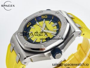 Royal Oak Offshore Diver Forged Carbon IPF Best Edition on Rubber Strap MIYOTA 9019 - Image 5