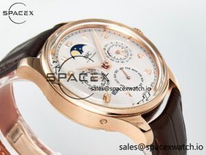 IW5033 Portugieser Perpetual Calendar RG V9F 1:1 Best Edition White Dial on Brown Leather Strap A52610 - Image 6