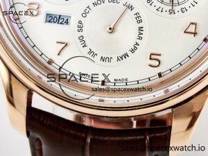 IW5033 Portugieser Perpetual Calendar RG V9F 1:1 Best Edition White Dial on Brown Leather Strap A52610 - Image 11