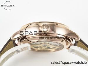 Master Ultra Thin Perpetual Calendar RG V9F 1:1 Best Edition White Dial on Brown Leather Strap A868 V2 - Image 15