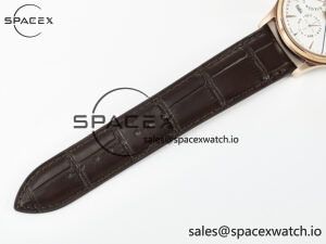 Master Ultra Thin Perpetual Calendar RG V9F 1:1 Best Edition White Dial on Brown Leather Strap A868 V2 - Image 23