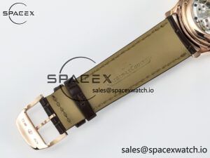 Master Ultra Thin Perpetual Calendar RG V9F 1:1 Best Edition White Dial on Brown Leather Strap A868 V2 - Image 25