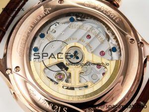 Master Ultra Thin Perpetual Calendar RG V9F 1:1 Best Edition White Dial on Brown Leather Strap A868 V2 - Image 18