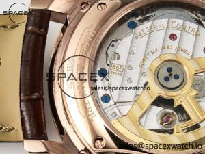 Master Ultra Thin Perpetual Calendar RG V9F 1:1 Best Edition Cream Dial Diamonds Bezel on Brown Leather Strap A868 V2 - Image 20