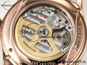 Master Ultra Thin Perpetual Calendar RG V9F 1:1 Best Edition Cream Dial Diamonds Bezel on Brown Leather Strap A868 V2 - Image 21