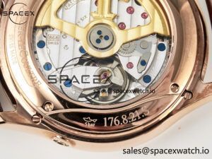 Master Ultra Thin Perpetual Calendar RG V9F 1:1 Best Edition Cream Dial on Brown Leather Strap A868 V2 - Image 21