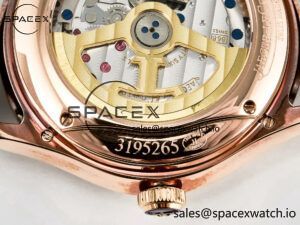 Master Ultra Thin Perpetual Calendar RG V9F 1:1 Best Edition White Dial Diamonds Bezel on Black Leather Strap A868 V2 - Image 17