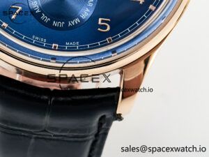 IW5033 Portugieser Perpetual Calendar RG V9F 1:1 Best Edition White Dial on Black Leather Strap A52610 - Image 13