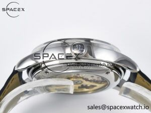 Master Ultra Thin Perpetual Calendar SS V9F 1:1 Best Edition Black Dial on Black Leather Strap A868 V2 - Image 15