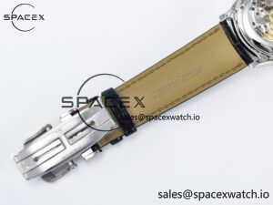 Master Ultra Thin Perpetual Calendar SS V9F 1:1 Best Edition Gray Dial on Black Leather Strap A868 V2 - Image 27