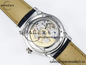 Master Ultra Thin Perpetual Calendar SS V9F 1:1 Best Edition White Dial on Black Leather Strap A868 V2 - Image 17