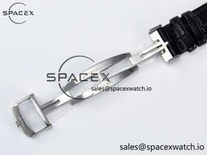 Master Ultra Thin Perpetual Calendar SS V9F 1:1 Best Edition White Dial on Black Leather Strap A868 V2 - Image 24