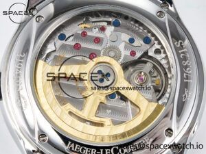 Master Ultra Thin Perpetual Calendar SS V9F 1:1 Best Edition Gray Dial Diamonds Bezel on Black Leather Strap A868 V2 - Image 21