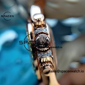 Rolex Daytona Series 116595RBOW Rainbow Di 1:1 Customized 18K Pure Gold Case, Strap, Buckle, Customized Best Dial, Natural Sapphire Rainbow Outer Ring, Dandong 4130 Movement - Image 19