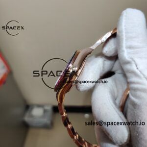 Rolex Daytona Series 116595RBOW Rainbow Di 1:1 Customized 18K Pure Gold Case, Strap, Buckle, Customized Best Dial, Natural Sapphire Rainbow Outer Ring, Dandong 4130 Movement - Image 9