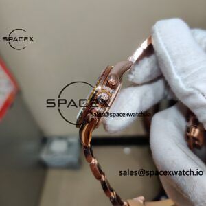 Rolex Daytona Series 116595RBOW Rainbow Di 1:1 Customized 18K Pure Gold Case, Strap, Buckle, Customized Best Dial, Natural Sapphire Rainbow Outer Ring, Dandong 4130 Movement - Image 10