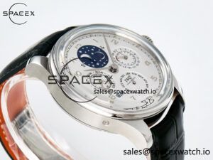 IW5034 Portugieser Perpetual Calendar SS V9F 1:1 Best Edition White Dial on Black Leather Strap A52610 - Image 6