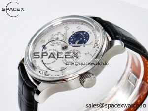 IW5034 Portugieser Perpetual Calendar SS V9F 1:1 Best Edition White Dial on Black Leather Strap A52610 - Image 5