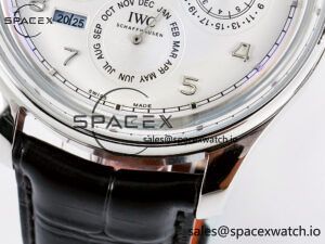 IW5034 Portugieser Perpetual Calendar SS V9F 1:1 Best Edition White Dial on Black Leather Strap A52610 - Image 13