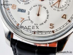 IW5033 Portugieser Perpetual Calendar SS V9F 1:1 Best Edition White Dial on Black Leather Strap A52610 - Image 11