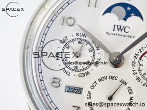 IW5033 Portugieser Perpetual Calendar SS V9F 1:1 Best Edition White Dial on Black Leather Strap A52610 - Image 12