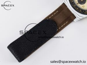 Daytona DIW “DESERT EAGLE” White Carbon DIWF 1:1 Best Edition Cream/Brown Dial on Brown Nylon Strap SH4130 - Image 22