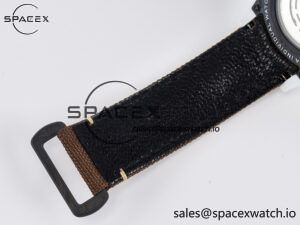 Daytona DIW “DESERT EAGLE” White Carbon DIWF 1:1 Best Edition Cream/Brown Dial on Brown Nylon Strap SH4130 - Image 24