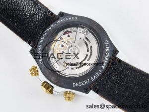 Daytona DIW “DESERT EAGLE” White Carbon DIWF 1:1 Best Edition Cream/Brown Dial on Brown Nylon Strap SH4130 - Image 17