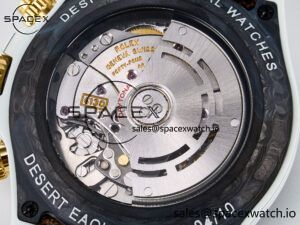 Daytona DIW “DESERT EAGLE” White Carbon DIWF 1:1 Best Edition Cream/Brown Dial on Brown Nylon Strap SH4130 - Image 20