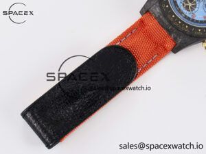 Daytona DIW “AVIA AZURE BLUE” Carbon DIWF 1:1 Best Edition Blue Dial on Orange Nylon Strap SH4130 - Image 22