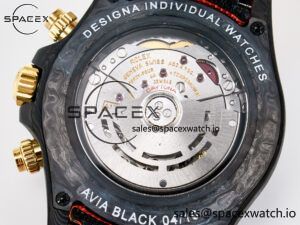 Daytona DIW “AVIA AZURE BLUE” Carbon DIWF 1:1 Best Edition Blue Dial on Orange Nylon Strap SH4130 - Image 18