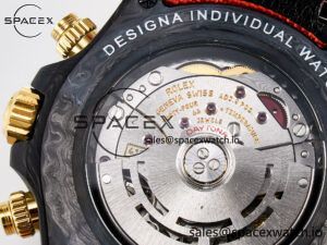 Daytona DIW “AVIA AZURE BLUE” Carbon DIWF 1:1 Best Edition Blue Dial on Orange Nylon Strap SH4130 - Image 19