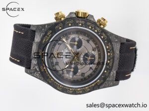 Daytona DIW “AVIA GREY” Carbon DIWF 1:1 Best Edition Gray/Yellow Dial on Black Nylon Strap SH4130 - Image 7