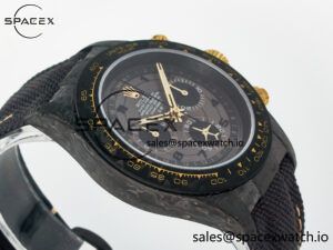 Daytona DIW “AVIA GREY” Carbon DIWF 1:1 Best Edition Gray/Yellow Dial on Black Nylon Strap SH4130 - Image 6