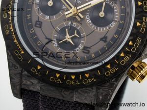 Daytona DIW “AVIA GREY” Carbon DIWF 1:1 Best Edition Gray/Yellow Dial on Black Nylon Strap SH4130 - Image 11