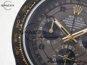 Daytona DIW “AVIA GREY” Carbon DIWF 1:1 Best Edition Gray/Yellow Dial on Black Nylon Strap SH4130 - Image 12