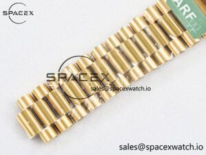 Day Date 40 228238 ARF 904L Steel Black Crystal Diamonds Bezel on President Bracelet VR3255 - Image 25
