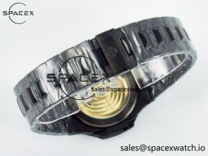 Nautilus 5711 DIW Carbon DIWF 1:1 Best Edition Tiffany Blue Textured Dial on Carbon/PVD Bracelet 324CS - Image 14