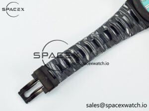 Nautilus 5711 DIW Carbon DIWF 1:1 Best Edition Tiffany Blue Textured Dial on Carbon/PVD Bracelet 324CS - Image 25