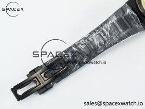 Nautilus 5711 DIW Carbon DIWF 1:1 Best Edition Orange Textured Dial On Carbon Bracelet 324CS - Image 21