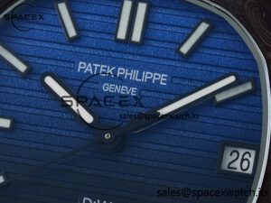 NAUTILUS 5711 DIW CARBON DIWF 1:1 BEST EDITION BLACK/BLUE TEXTURED DIAL ON CARBON BRACELET 324CS - Image 9