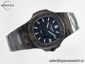 NAUTILUS 5711 DIW CARBON DIWF 1:1 BEST EDITION BLACK TEXTURED DIAL ON CARBON BRACELET 324CS - Image 8