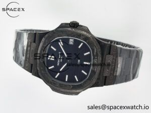 NAUTILUS 5711 DIW CARBON DIWF 1:1 BEST EDITION BLACK TEXTURED DIAL ON CARBON BRACELET 324CS - Image 7