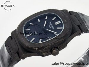 NAUTILUS 5711 DIW CARBON DIWF 1:1 BEST EDITION BLACK TEXTURED DIAL ON CARBON BRACELET 324CS - Image 5